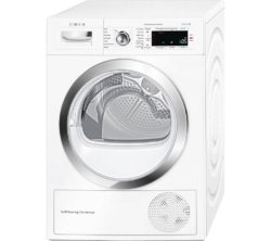 BOSCH WTWH7560GB Heat Pump Smart Tumble Dryer - White